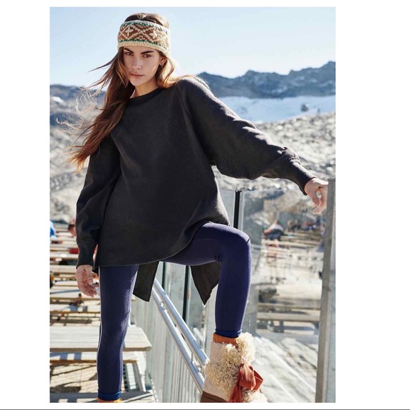 FREE PEOPLE BOHO TUNIC OVERSIZED PULLOVER TOP A2C - Picture 3 of 16